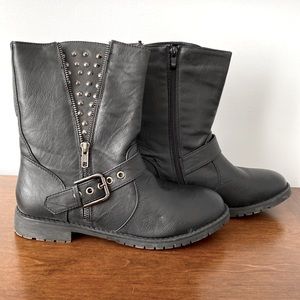 Studded Moto Boots